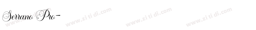 Serrano Pro字体转换